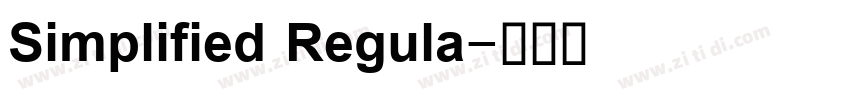 Simplified Regula字体转换